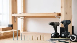 diy収納棚は柱と棚受けで決まる｜2×4が38×89mmの理由と棚板の出40mm以内のアイキャッチ画像