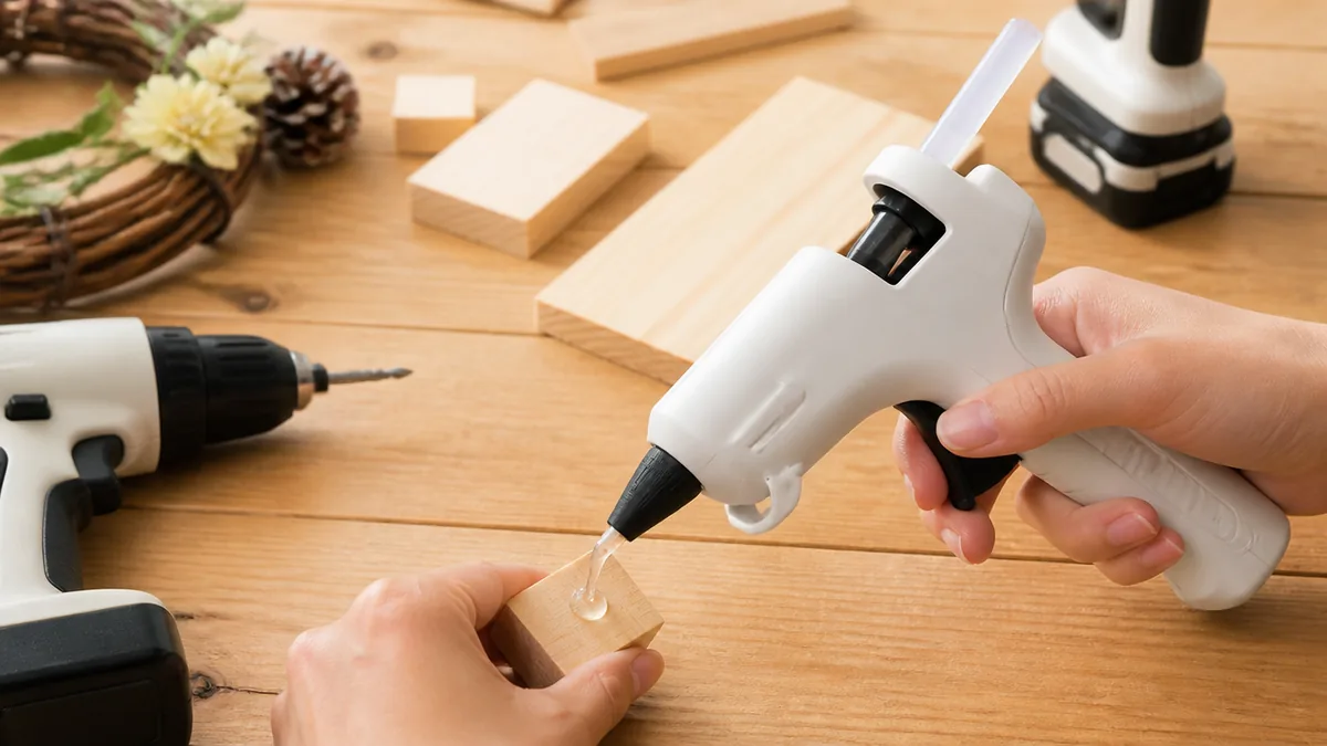 グルーガン工作がすぐ固まるのはなぜ？熱で溶かして冷やすだけの接着の仕組みの解説画像